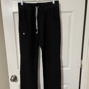 Black yola figs scrub pants